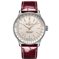 Breitling Navitimer Automatic 36mm Watch with Burgundy Leather Strap