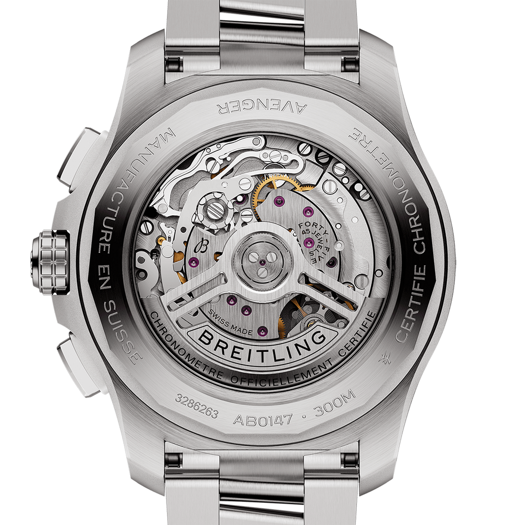 Breitling Avenger B01 Chronograph 44 Watch with Stainless Steel Bracelet