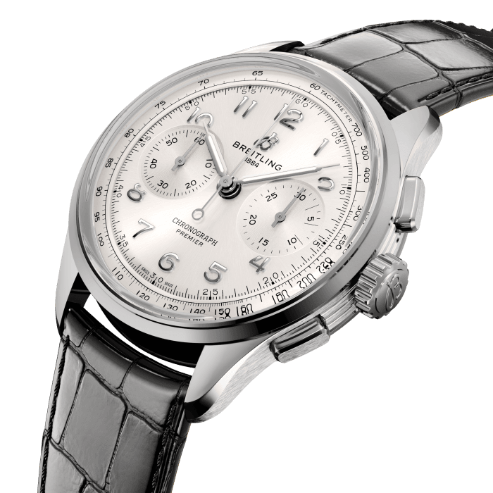 Breitling Premier B09 Chronograph 40 Watch with White Dial