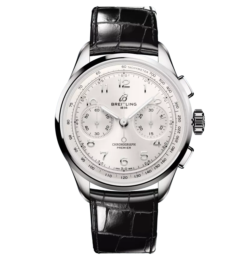 Breitling Premier B09 Chronograph 40 Watch with White Dial