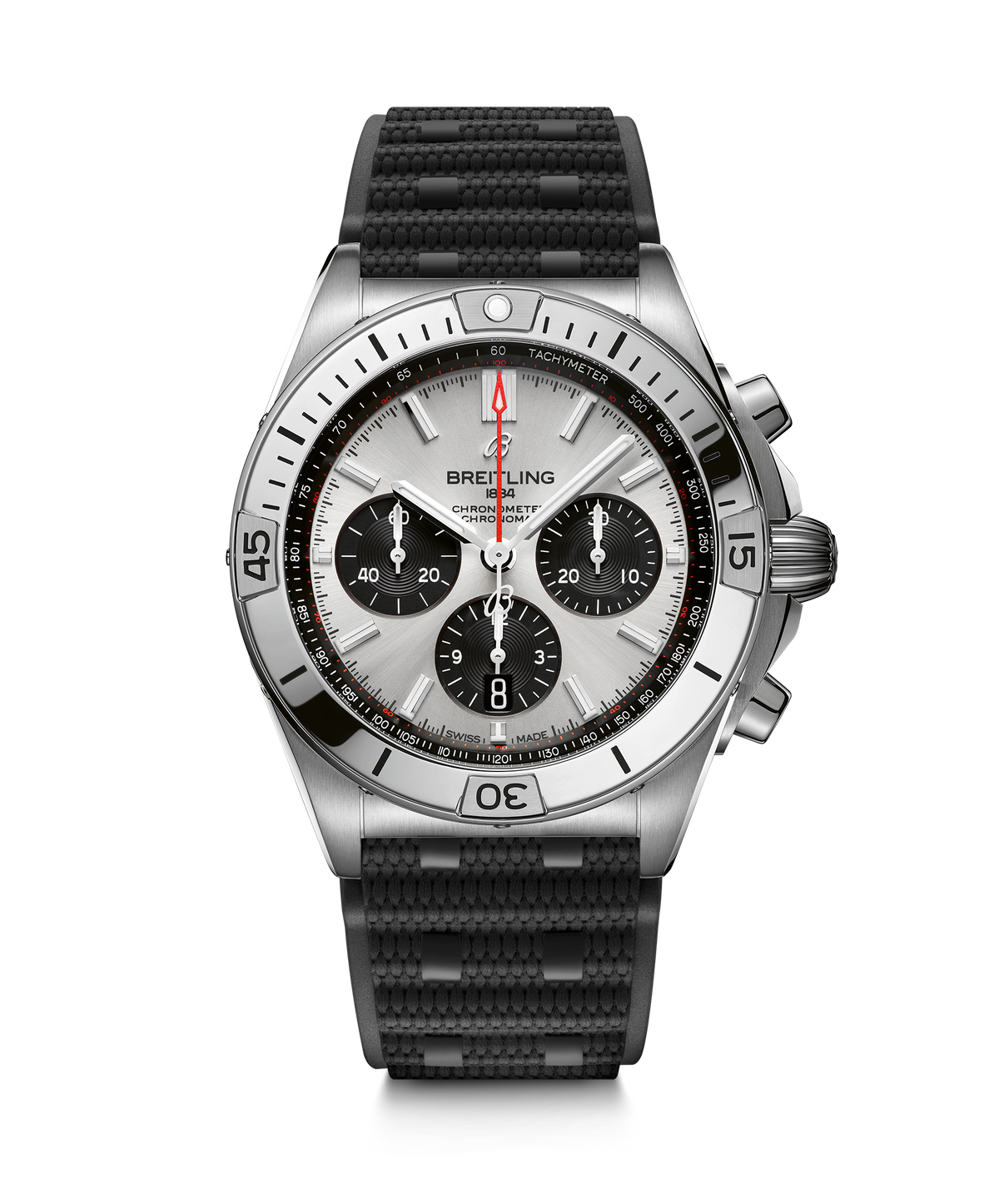 Breitling Chronomat B01 Chronograph 42 Watch with Silver Dial
