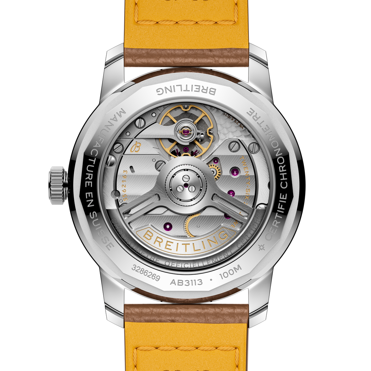 Breitling Top Time B31 38mm Watch with Brown Leather Strap