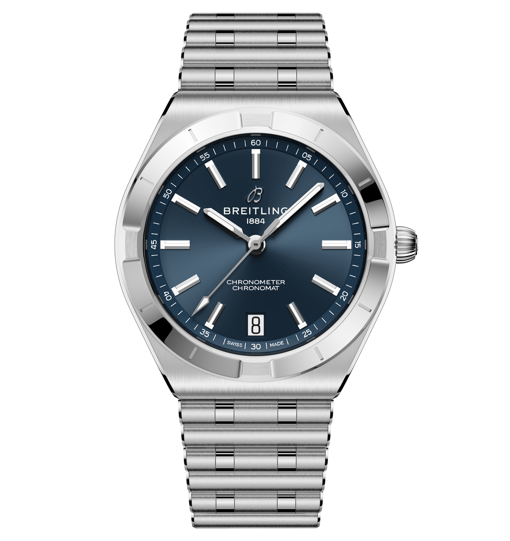 Breitling Chronomat Automatic 36 Watch with Blue Dial