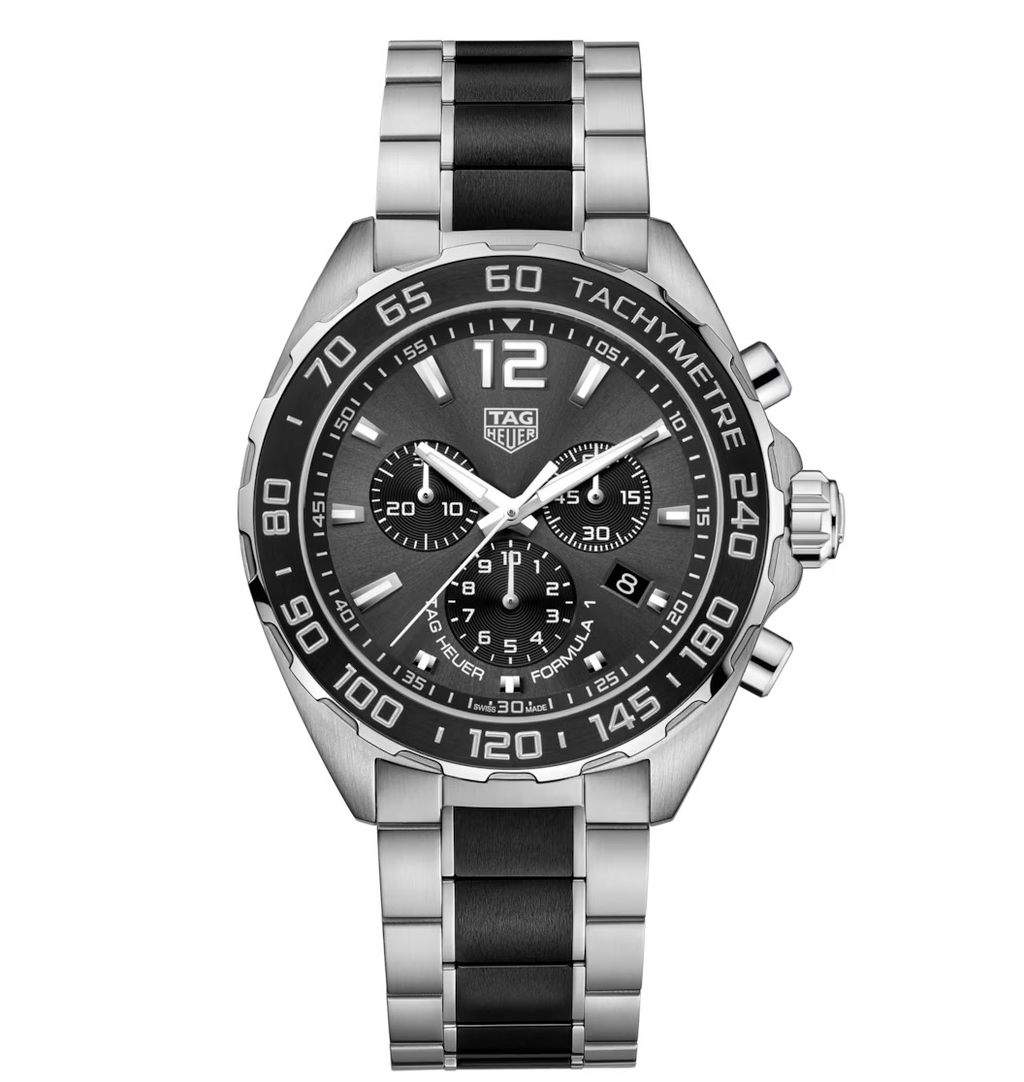 TAG Heuer Formula 1 Chronograph Watch with Gray Dial