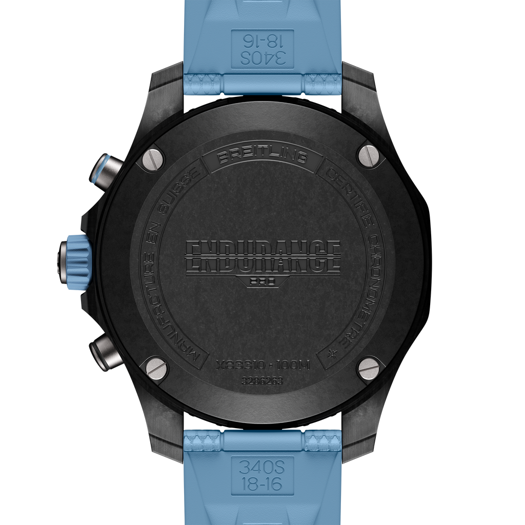 Breitling Endurance Pro 38 Watch with Baby Blue Strap