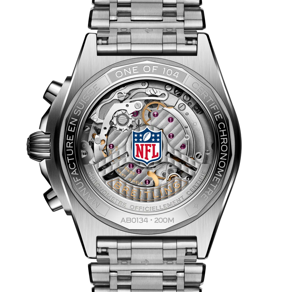 Breitling Chronomat B01 42 NFL Washington Commanders Edition with Stainless Steel Bracelet