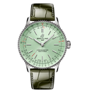 Breitling Navitimer Automatic 36 Watch with Green Leather Strap