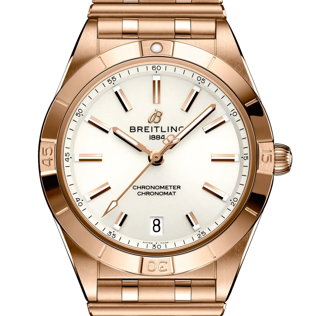 Breitling Chronomat Automatic 36 Watch with White Dial
