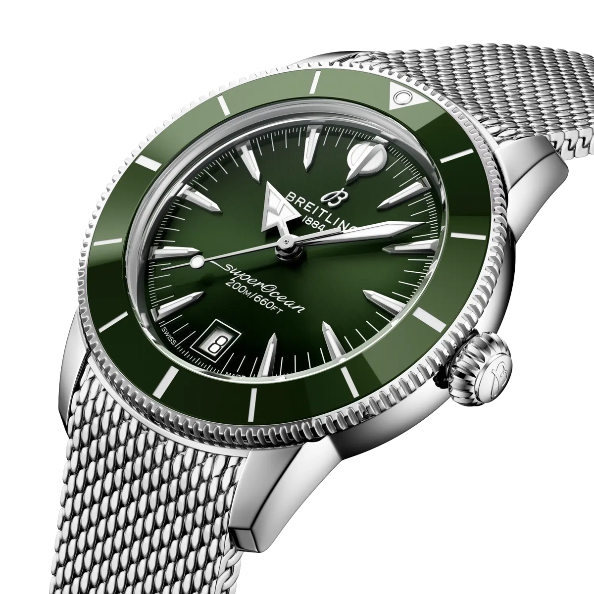 Breitling Superocean Heritage B31 Automatic 40 Watch with Green Dial