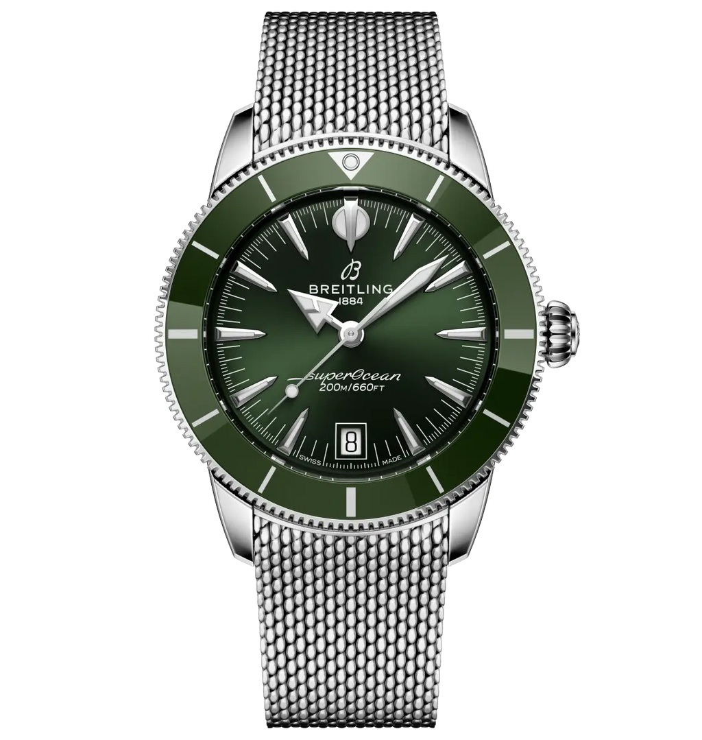 Breitling Superocean Heritage B31 Automatic 40 Watch with Green Dial