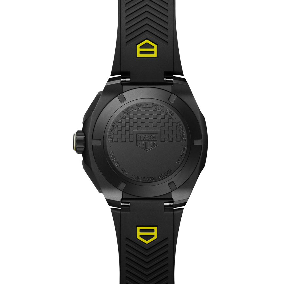 TAG Heuer Formula 1 Chronograph Watch with Black and Yellow Rubber Strap