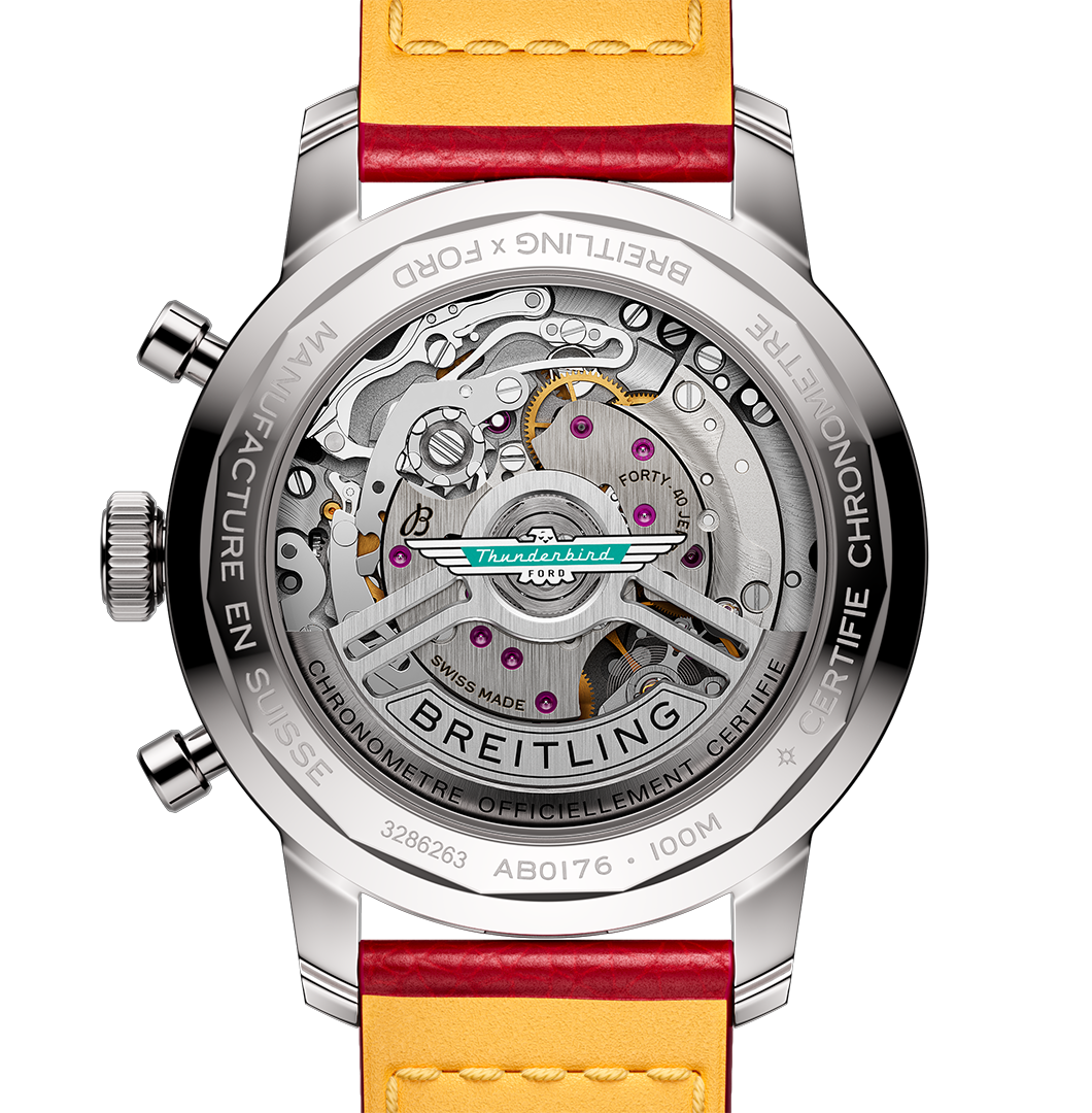 Breitling Top Time B01 Ford Thunderbird 41mm Watch with White Dial