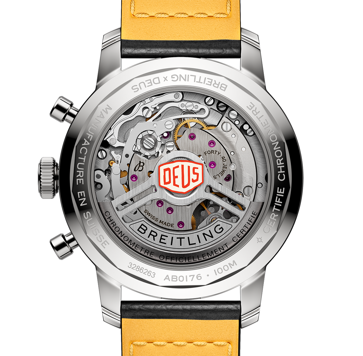 Breitling Top Time B01 Deus Watch with Black Dial