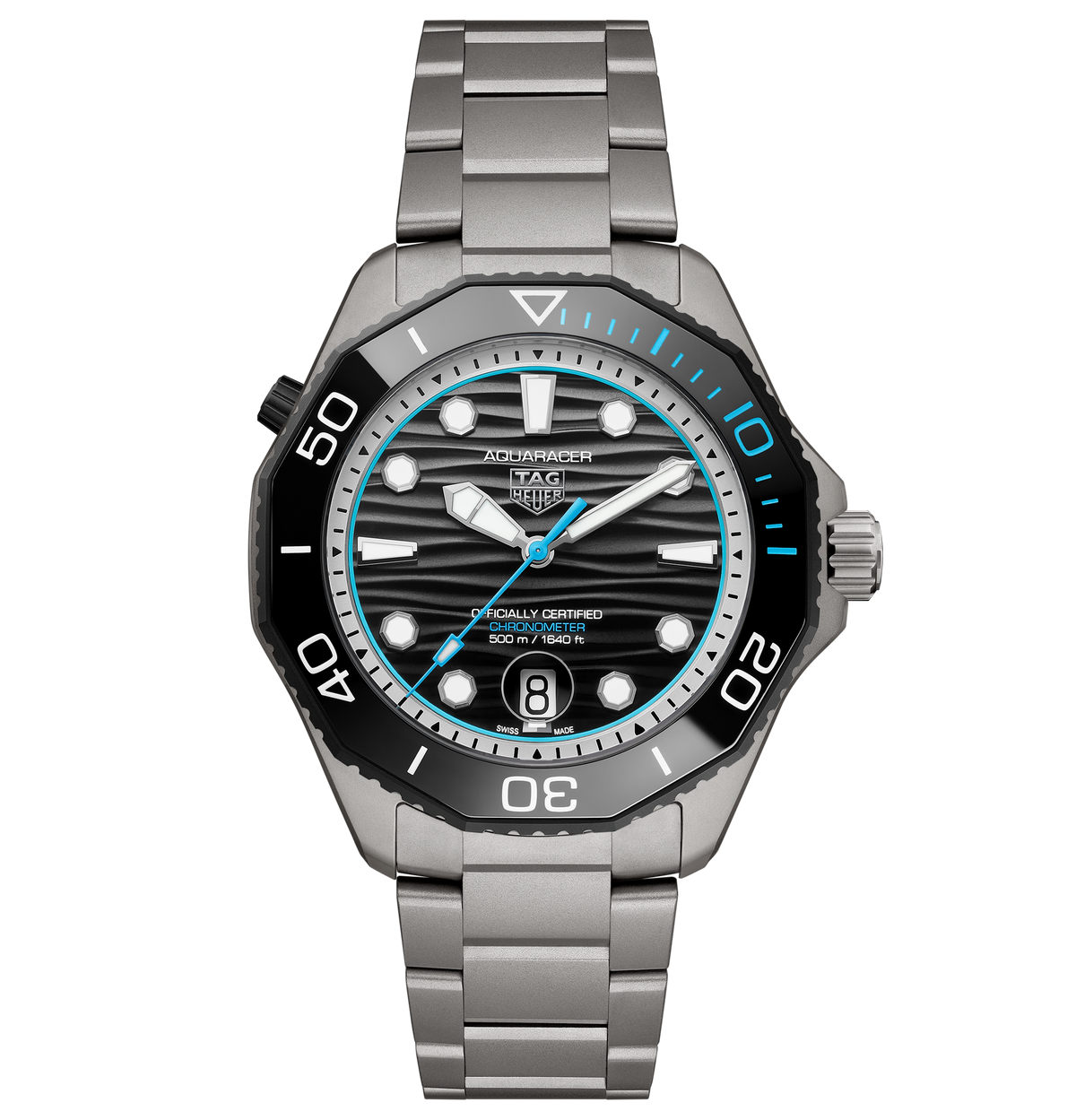 TAG Heuer Aquaracer Professional 500 Date Watch with Black Gradient Lacquered Dial, Limited Edition