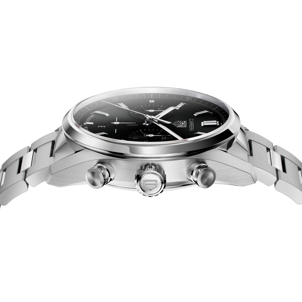 TAG Heuer Carrera Chronograph Men's Calibre Heuer 02 Automatic Chronograph Black Dial Watch
