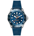 TAG Heuer Aquaracer Professional 300 Date Watch with Blue Rubber Strap