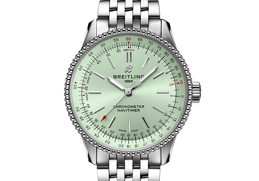 Breitling Navitimer Watch with Stainless Steel Strap, 35mm