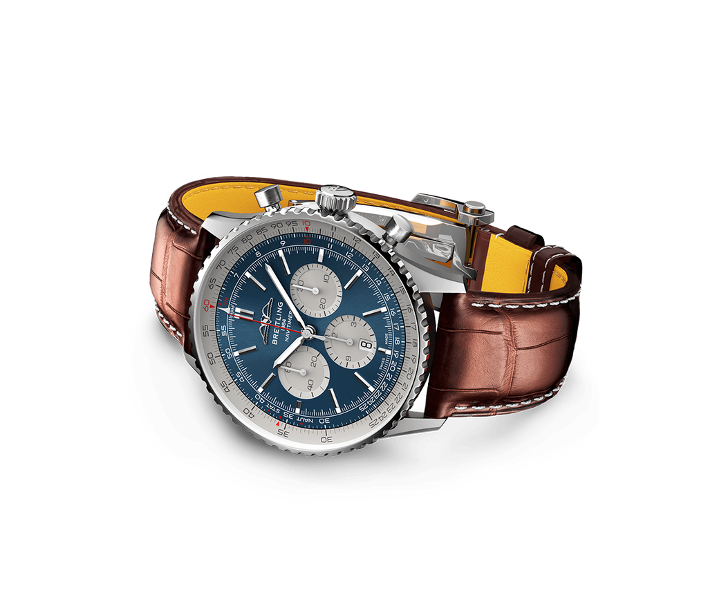Breitling Navitimer B01 Watch with Alligator Strap, 46mm