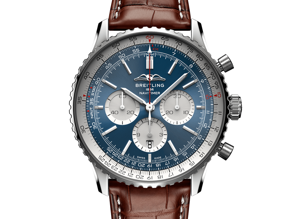 Breitling Navitimer B01 Watch with Alligator Strap, 46mm