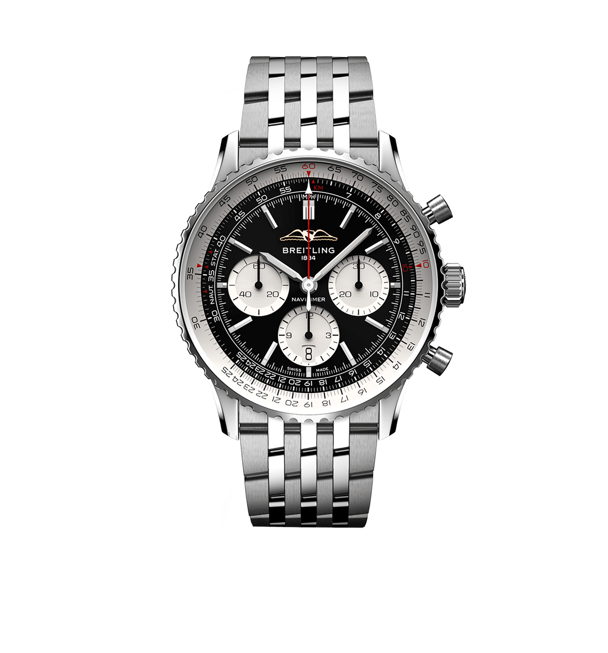 Breitling Navitimer B01 Watch with Black Dial, 43mm