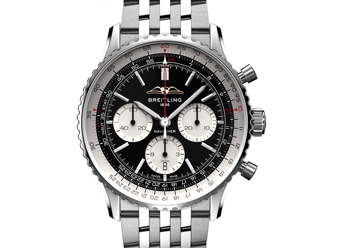 Breitling Navitimer B01 Watch with Black Dial, 43mm