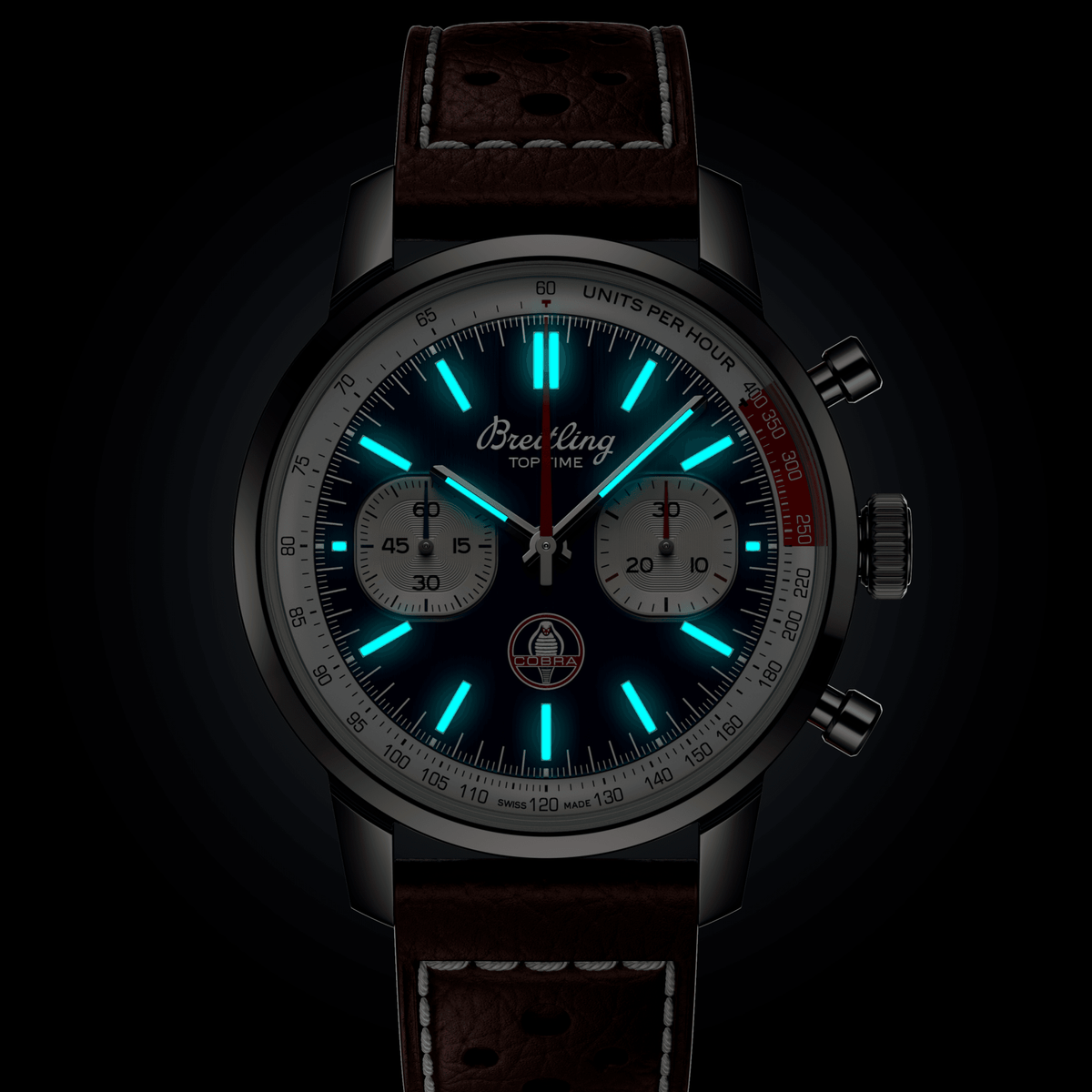 Breitling Top Time B01 Shelby Cobra 41mm Watch with Blue Dial