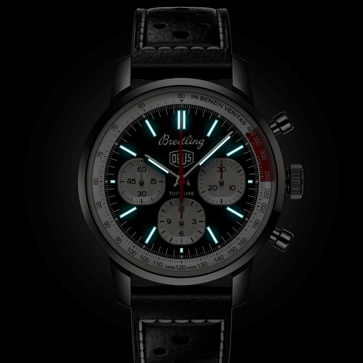 Breitling Top Time B01 Deus Watch with Black Dial