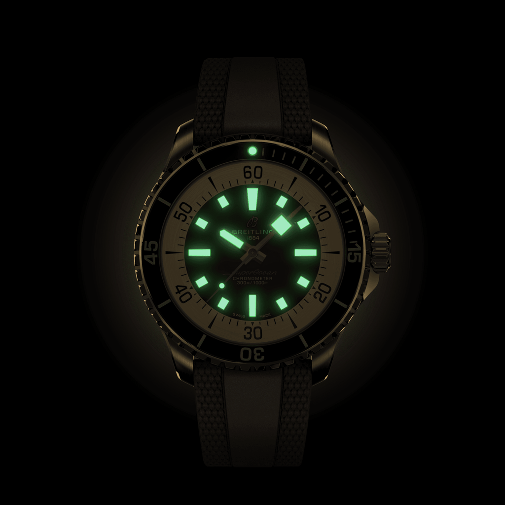 Breitling Superocean Bronze On Rubber Watch, 44mm