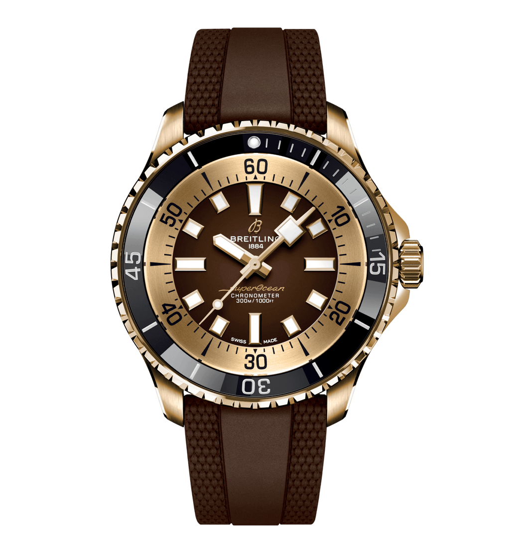 Breitling Superocean Bronze On Rubber Watch, 44mm