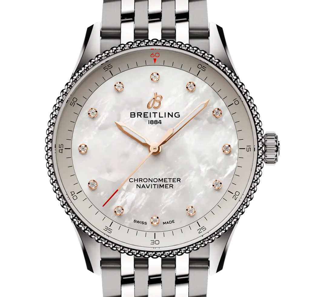 Breitling Navitimer 32 Watch with Mother of Pearl Dial