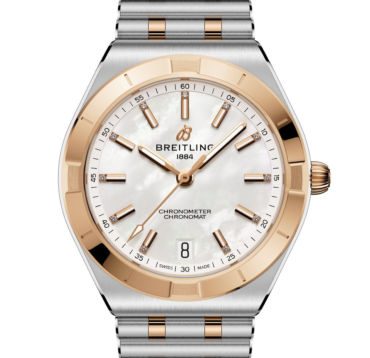 Breitling Chronomat Automatic 36 Watch with Mixed Metals Bracelet