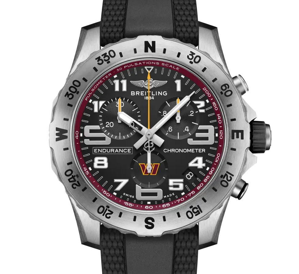 Breitling Professional Endurance Pro 44 NFL Washington Commanders Edition with Rubber Strap