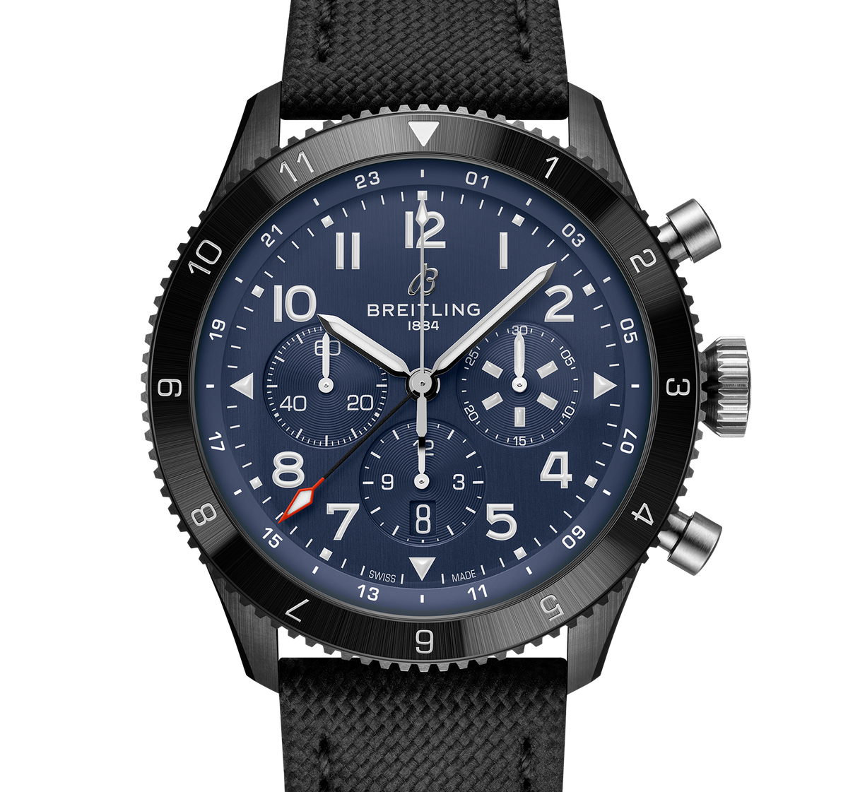 Breitling Super AVI B04 Chronograph GMT 46 Tribute To Vought F4U Corsair with Black Strap