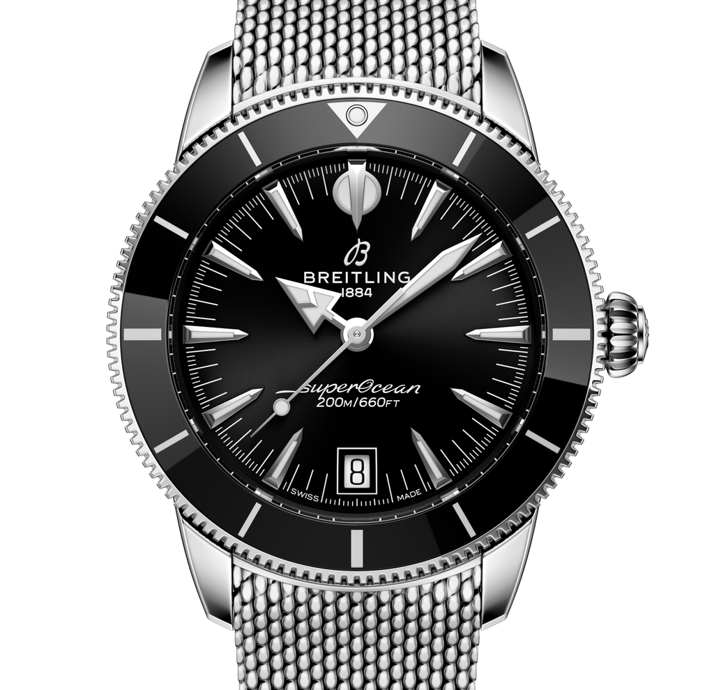 Breitling Superocean Heritage B31 Automatic 40 Watch with Black Dial
