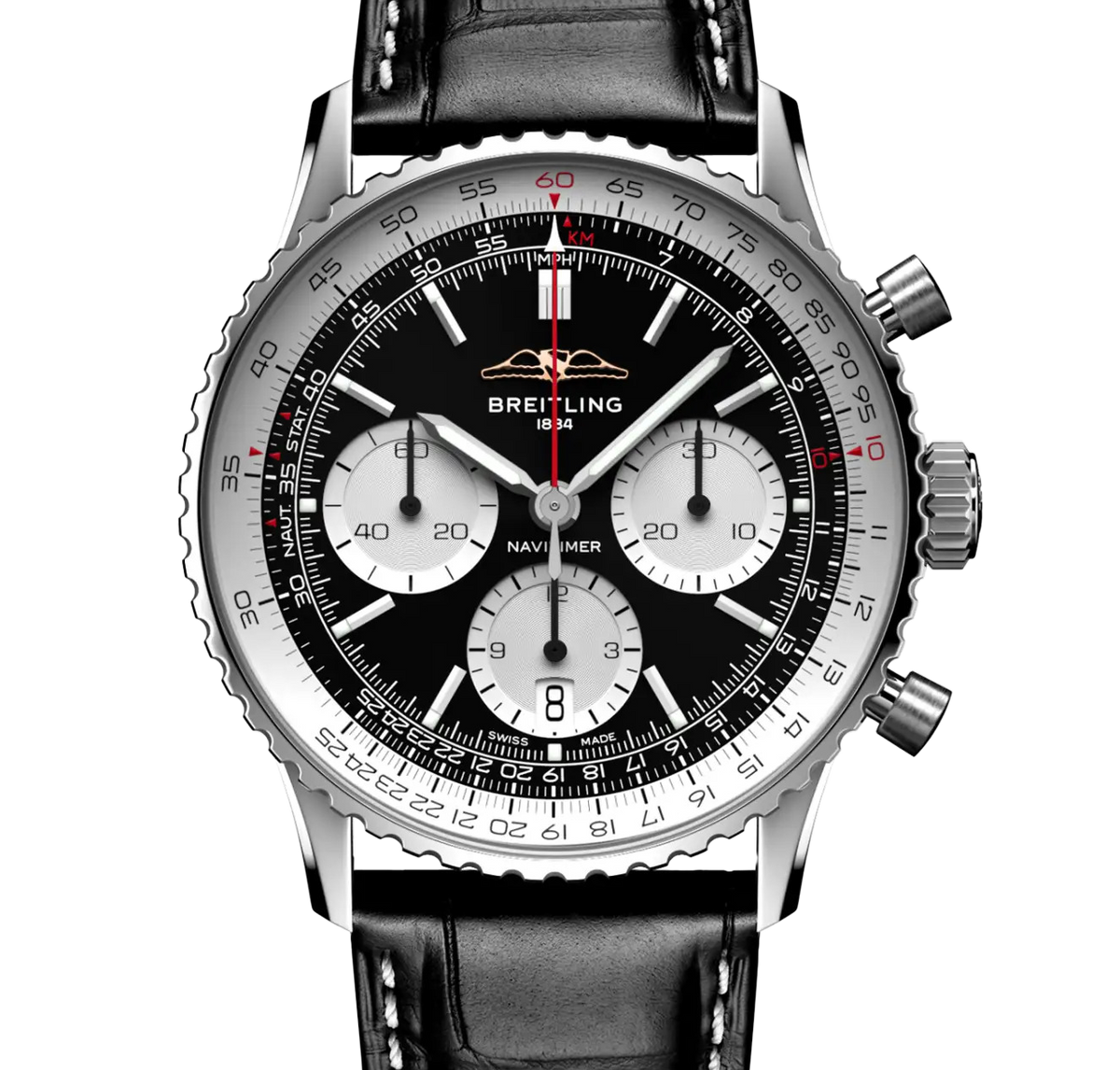 Breitling Navitimer B01 Chronograph 41 Watch with Black Dial