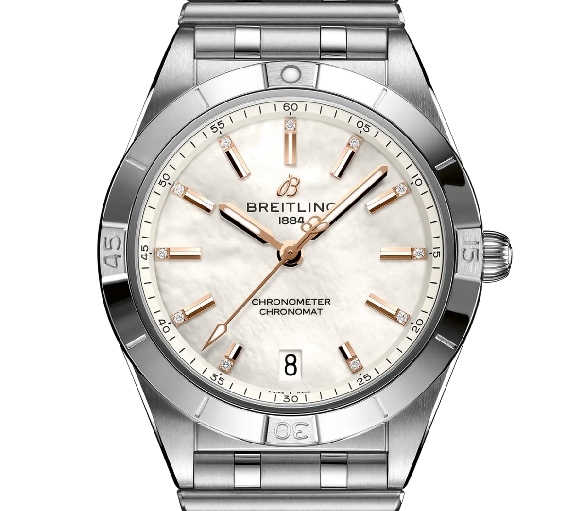 Breitling Chronomat Automatic 36 Watch with Diamonds