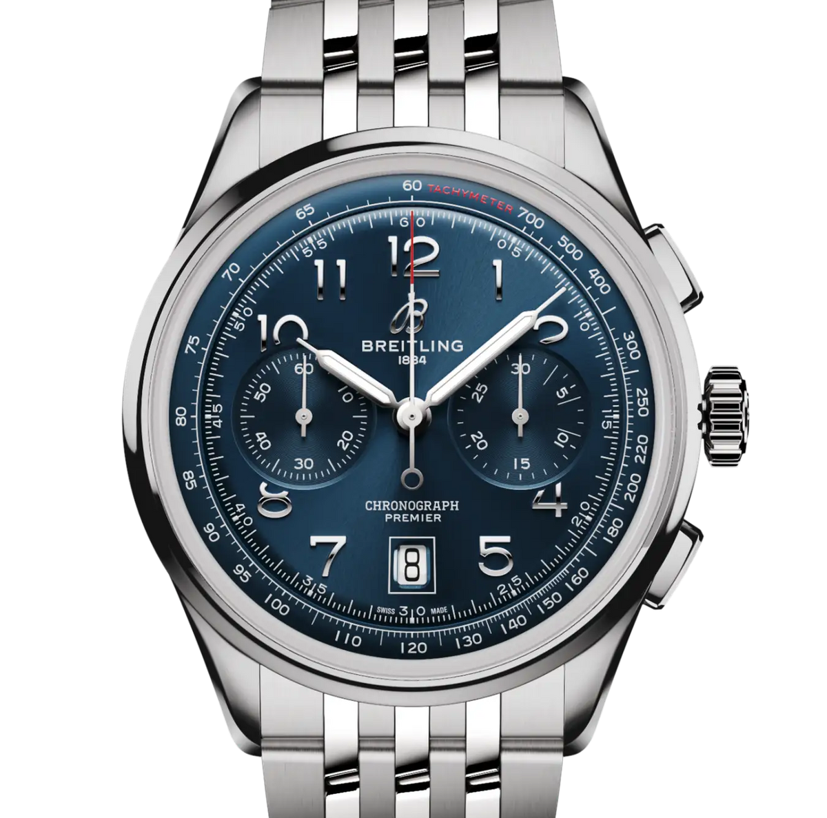 Breitling Premier B01 Chronograph 42 Watch with Stainless Steel Bracelet