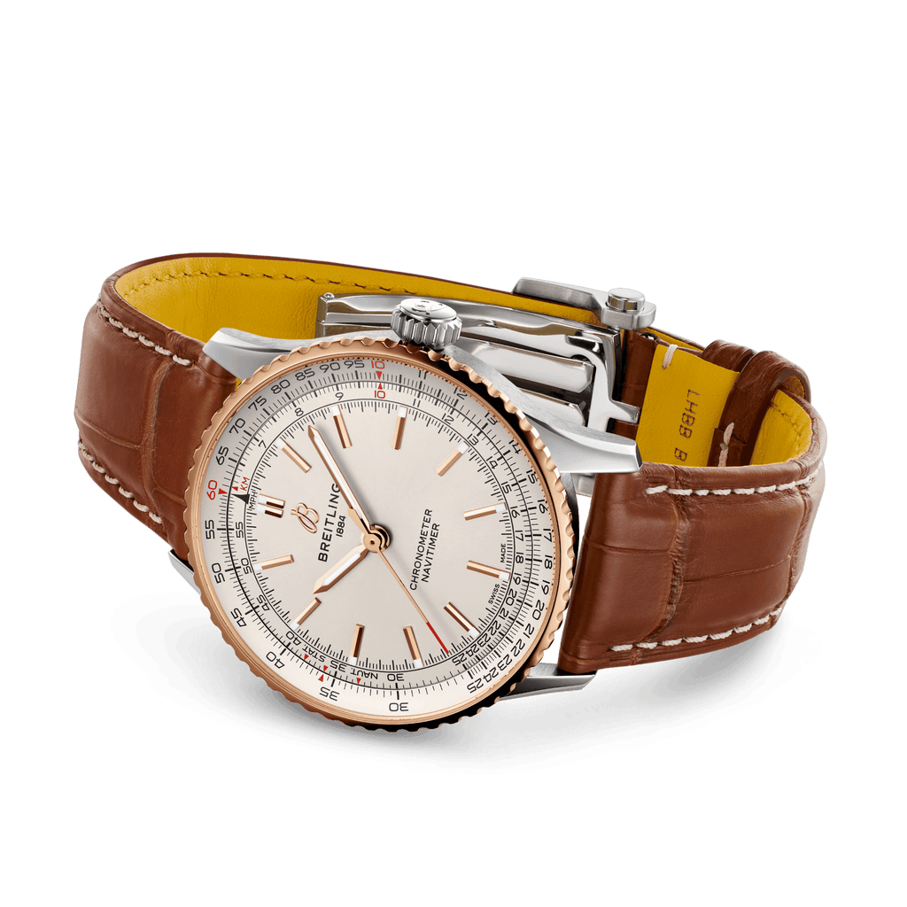 Breitling Navitimer Automatic 41 Watch with Brown Leather Strap