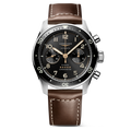 Longines Spirit Flyback 42mm Watch with Black Dial
