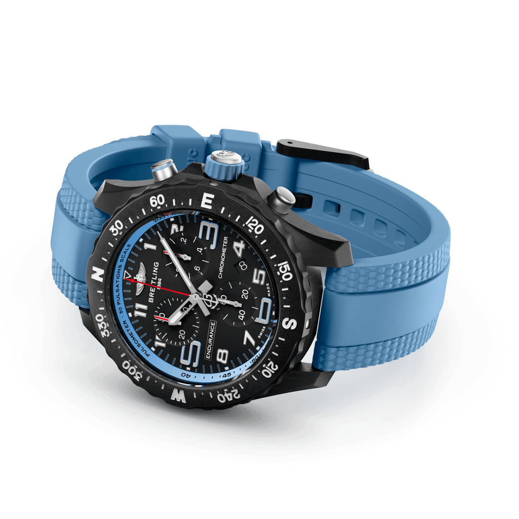 Breitling Endurance Pro 38 Watch with Baby Blue Strap