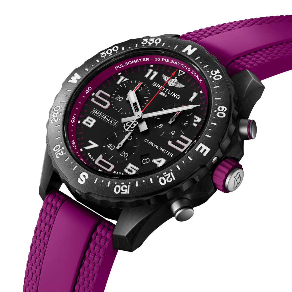 Breitling Endurance Pro 38 Watch with Purple Strap